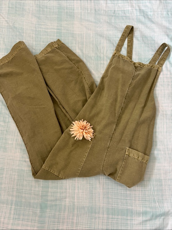 O'Neill Pants - O'Neill Olive Green Utility Jumpsuit Romper
